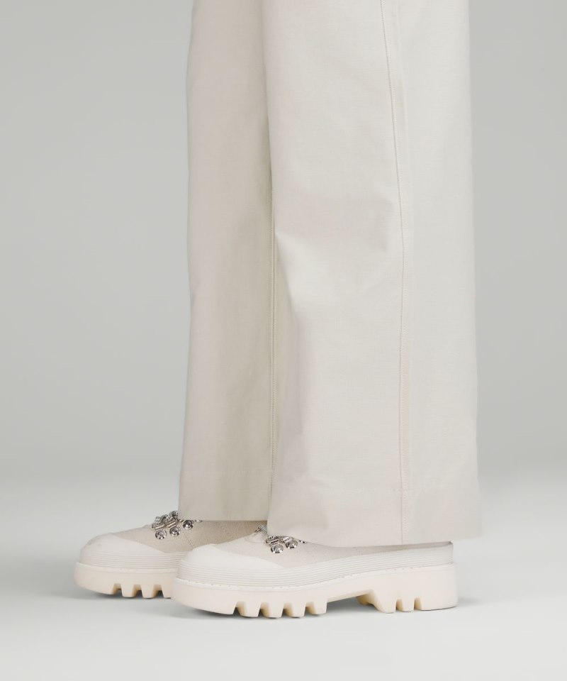 Lululemon City Sleek 5 Pocket High-Rise Wide-Leg Pant Full Length *Light Utilitech Bone Online Outlet Sale