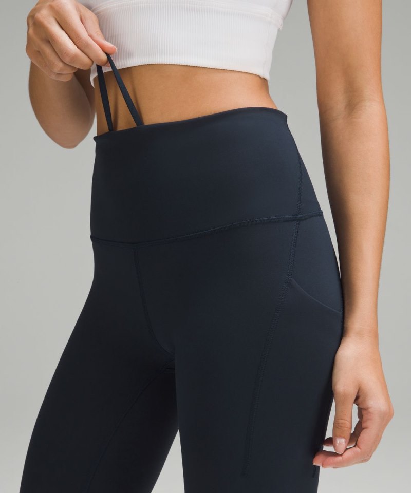 Lululemon Wunder Train High-Rise Tight with Pockets 25" True Navy Online Outlet Sale