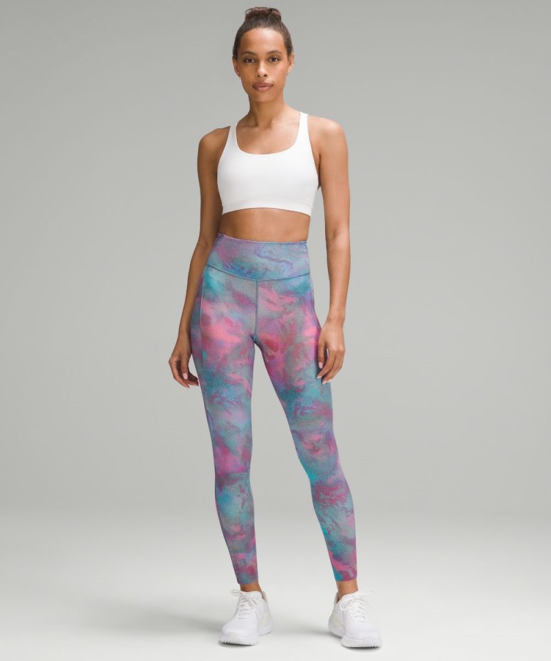 Lululemon Fast and Free High-Rise Tight 28” Pockets *Updated Hazy Afterglow Multi Online Outlet Sale