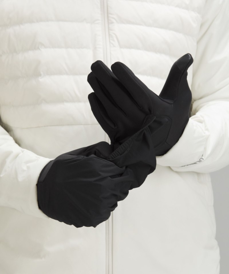 Lululemon Men's Fast and Free Hooded Running Gloves Black Online Outlet Sale