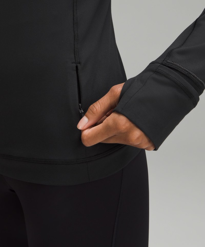 Lululemon It's Rulu Half Zip Black Online Outlet Sale