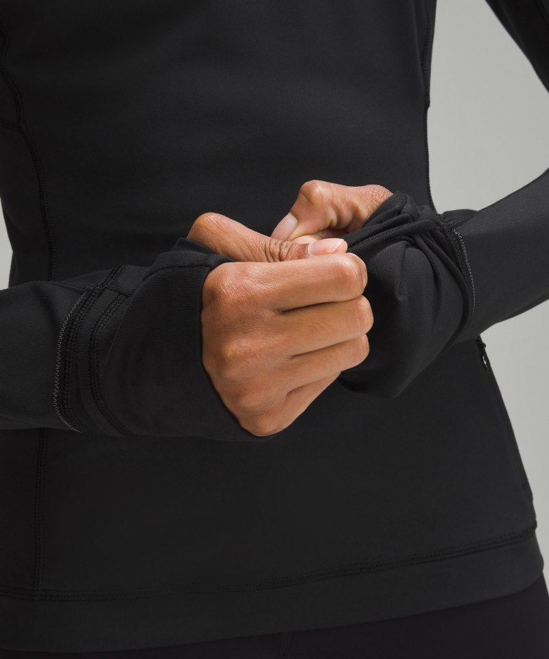 Lululemon It's Rulu Half Zip Black Online Outlet Sale