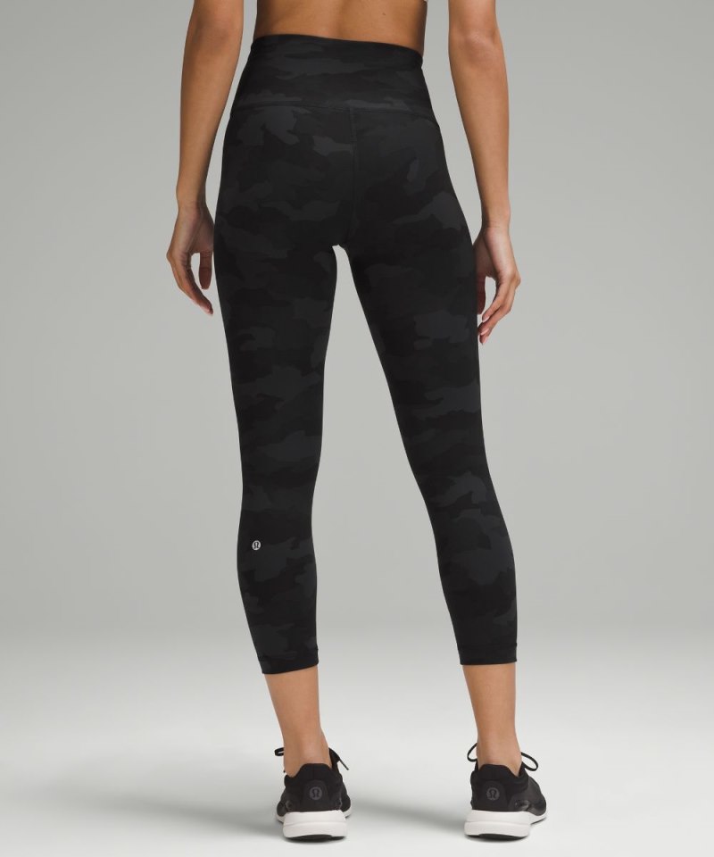 Lululemon Wunder Train High-Rise Crop 23" Heritage 365 Camo Deep Coal Multi Online Outlet Sale