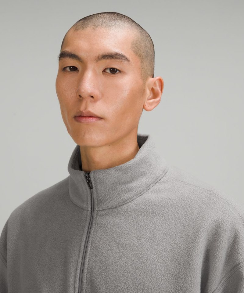 Lululemon Oversized Fleece Half Zip Gull Grey Online Outlet Sale