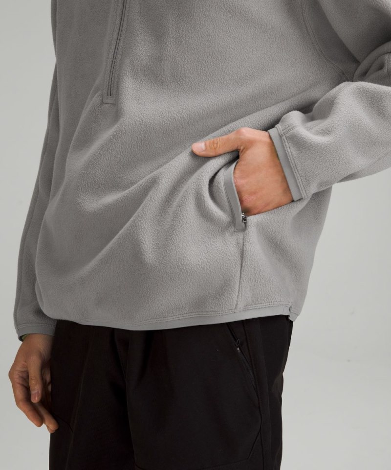 Lululemon Oversized Fleece Half Zip Gull Grey Online Outlet Sale