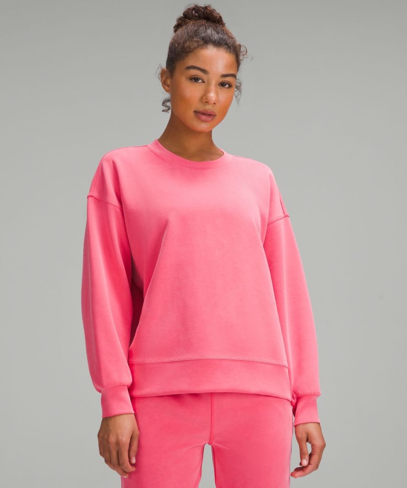 Lululemon Softstreme Crewneck Pullover Glaze Pink Online Outlet Sale