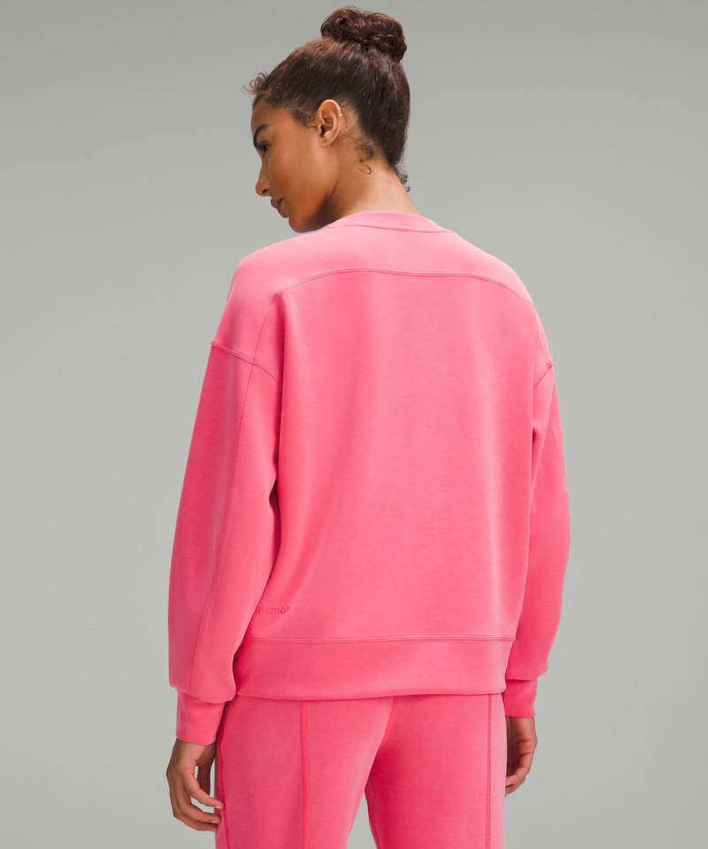 Lululemon Softstreme Crewneck Pullover Glaze Pink Online Outlet Sale