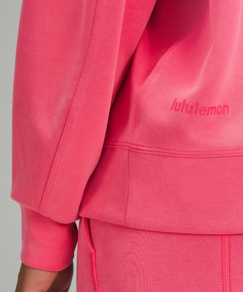 Lululemon Softstreme Crewneck Pullover Glaze Pink Online Outlet Sale