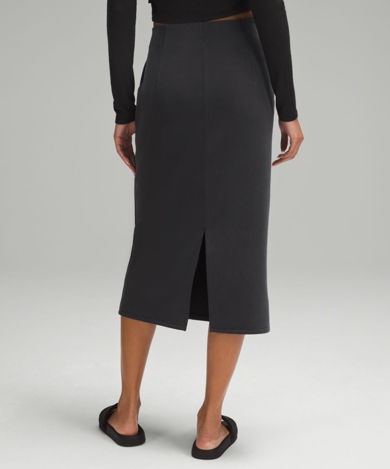 Lululemon Softstreme High-Rise Midi Skirt Black Online Outlet Sale