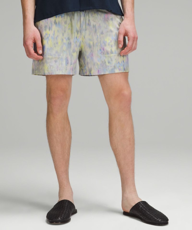 Lululemon Bowline Short 5" *Stretch Ripstop Hybrid Floral Tone Multi Online Outlet Sale