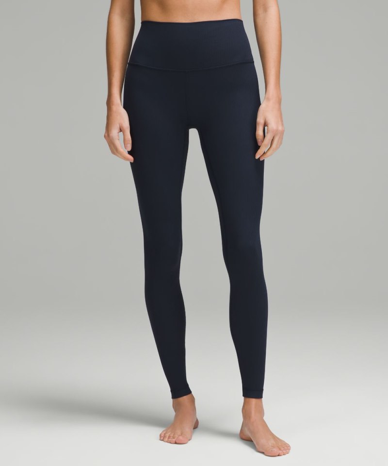 Lululemon lululemon Align™ High-Rise Ribbed Pant 28" True Navy Online Outlet Sale