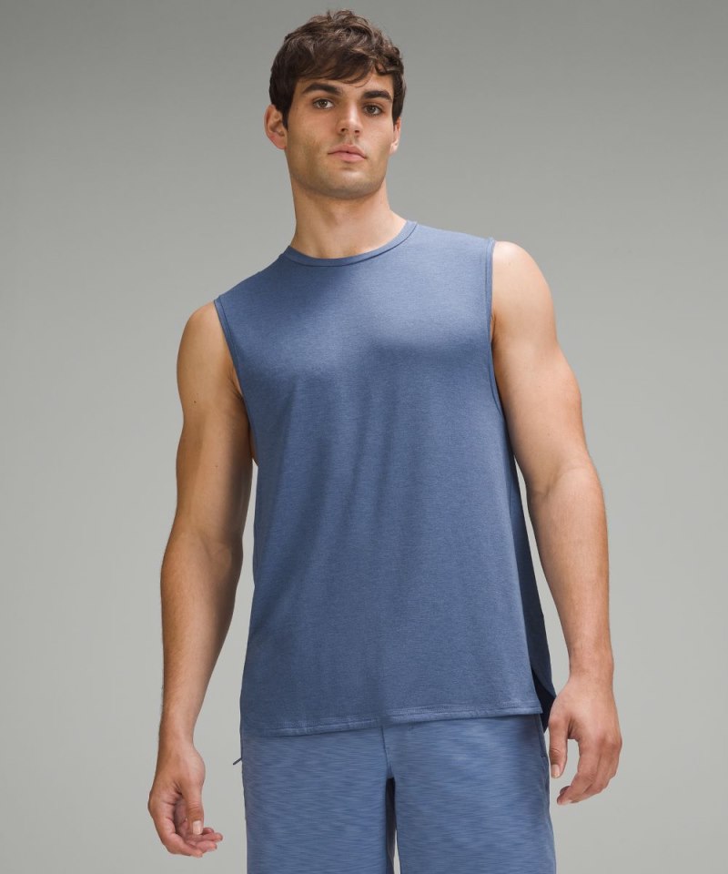 Lululemon Balancer Tank Top Heathered Oasis Blue Online Outlet Sale
