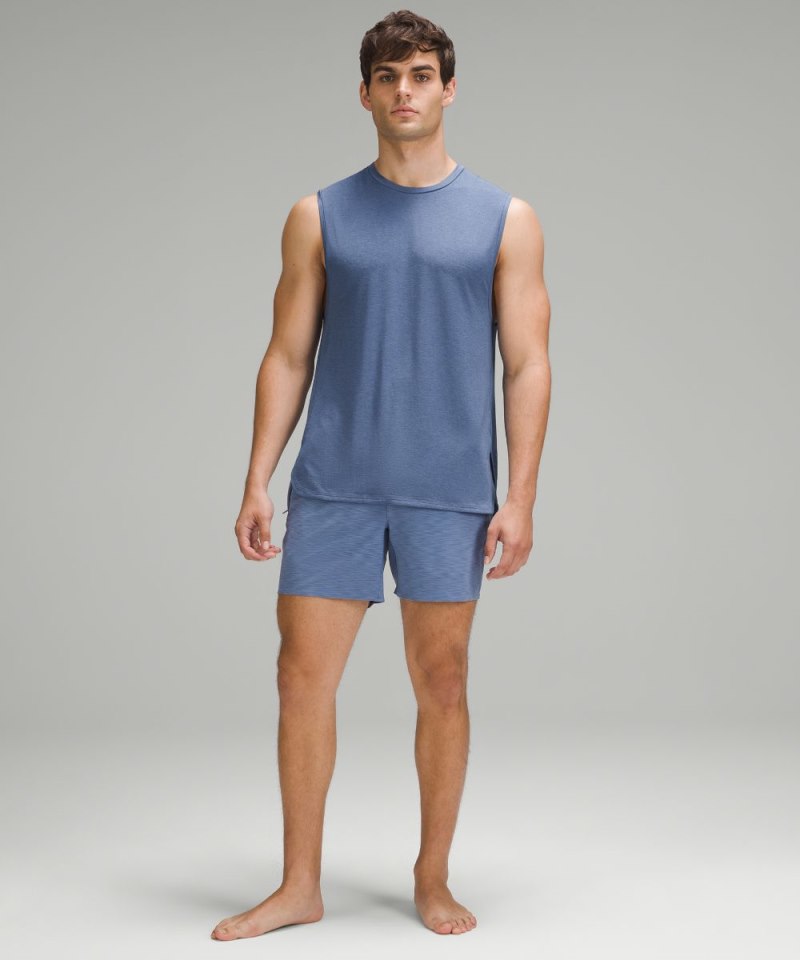 Lululemon Balancer Tank Top Heathered Oasis Blue Online Outlet Sale