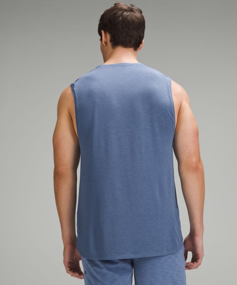 Lululemon Balancer Tank Top Heathered Oasis Blue Online Outlet Sale
