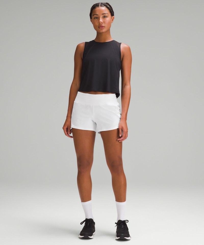 Lululemon Speed Up Mid-Rise Lined Short 4" White Online Outlet Sale