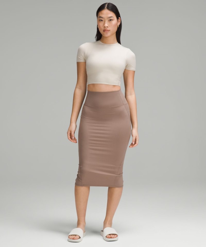 Lululemon Nulu Slim-Fit High-Rise Skirt Taupetastic Online Outlet Sale