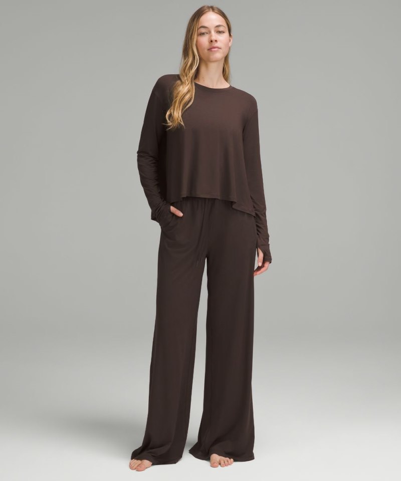 Lululemon Modal Relaxed-Fit Lounge Long-Sleeve Shirt French Press Online Outlet Sale