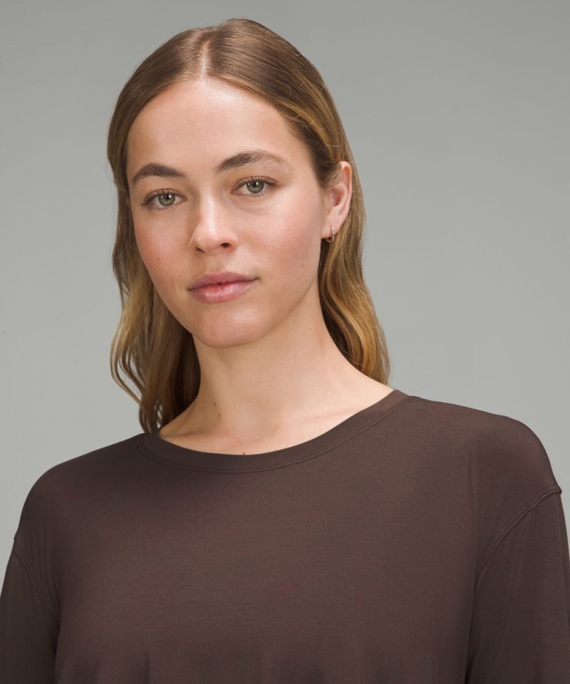 Lululemon Modal Relaxed-Fit Lounge Long-Sleeve Shirt French Press Online Outlet Sale