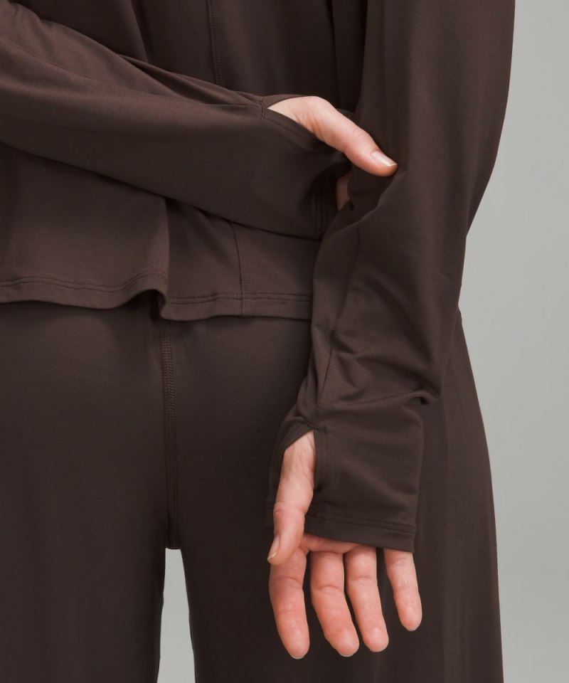 Lululemon Modal Relaxed-Fit Lounge Long-Sleeve Shirt French Press Online Outlet Sale