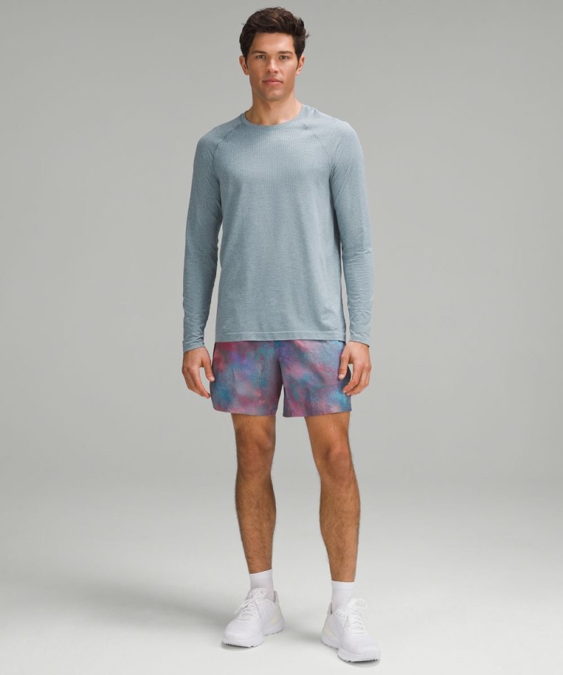 Lululemon Pace Breaker Linerless Short 7" Hazy Afterglow Multi Online Outlet Sale