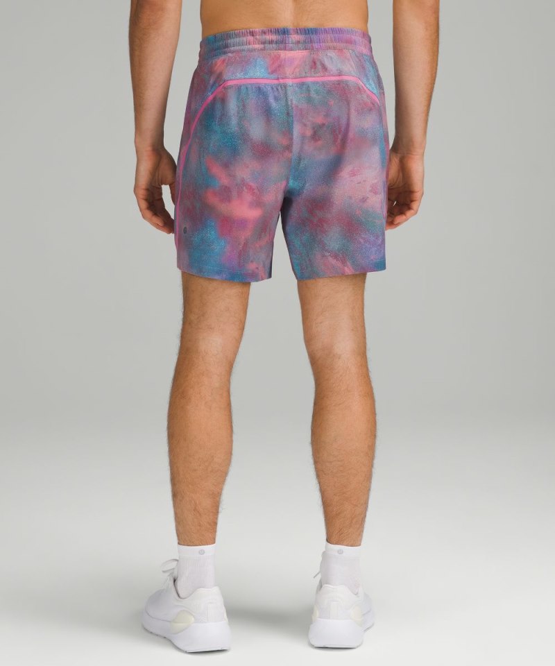 Lululemon Pace Breaker Linerless Short 7" Hazy Afterglow Multi Online Outlet Sale