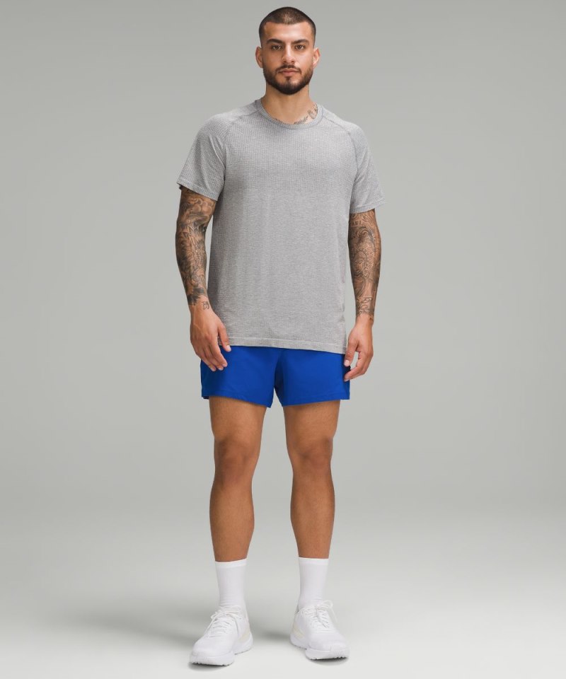 Lululemon Pace Breaker Linerless Short 5" Symphony Blue Online Outlet Sale