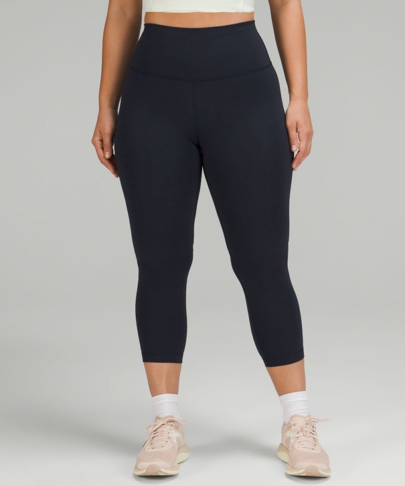 Lululemon Wunder Train Contour Fit High-Rise Crop 23" True Navy Online Outlet Sale