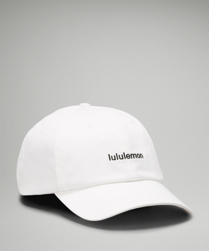 Lululemon Classic Unisex Ball Cap *Wordmark White / Black Online Outlet Sale
