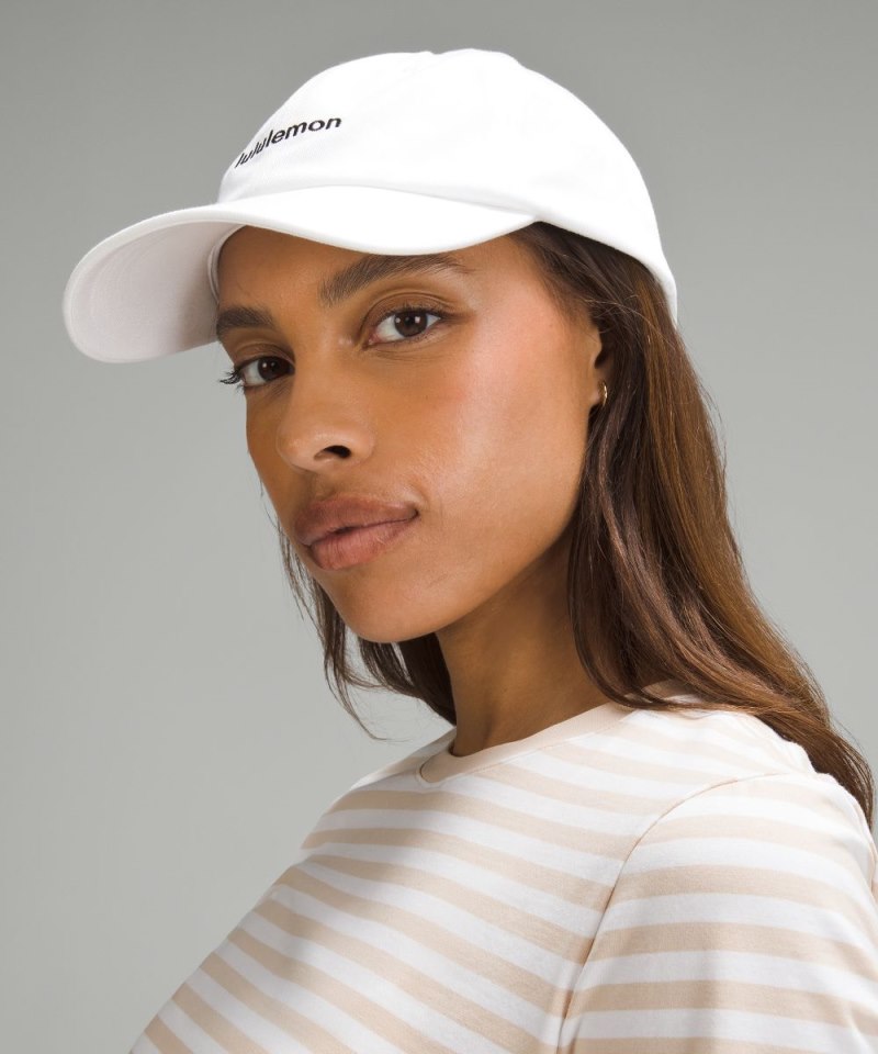 Lululemon Classic Unisex Ball Cap *Wordmark White / Black Online Outlet Sale