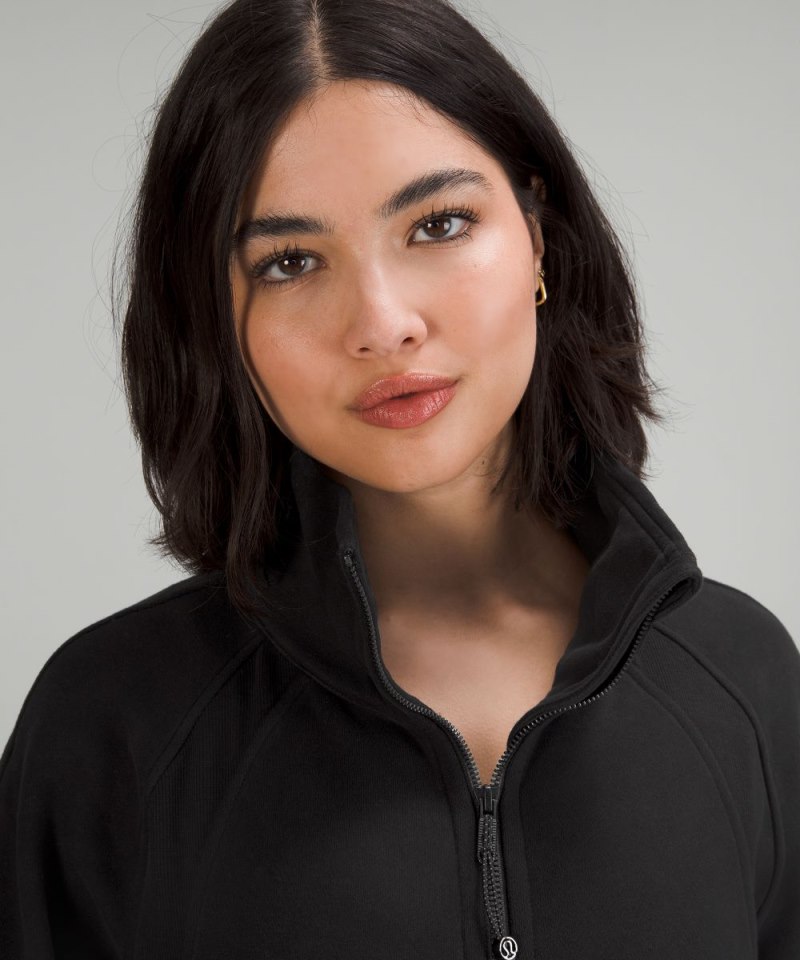 Lululemon Scuba Oversized Funnel-Neck Full Zip Black Online Outlet Sale