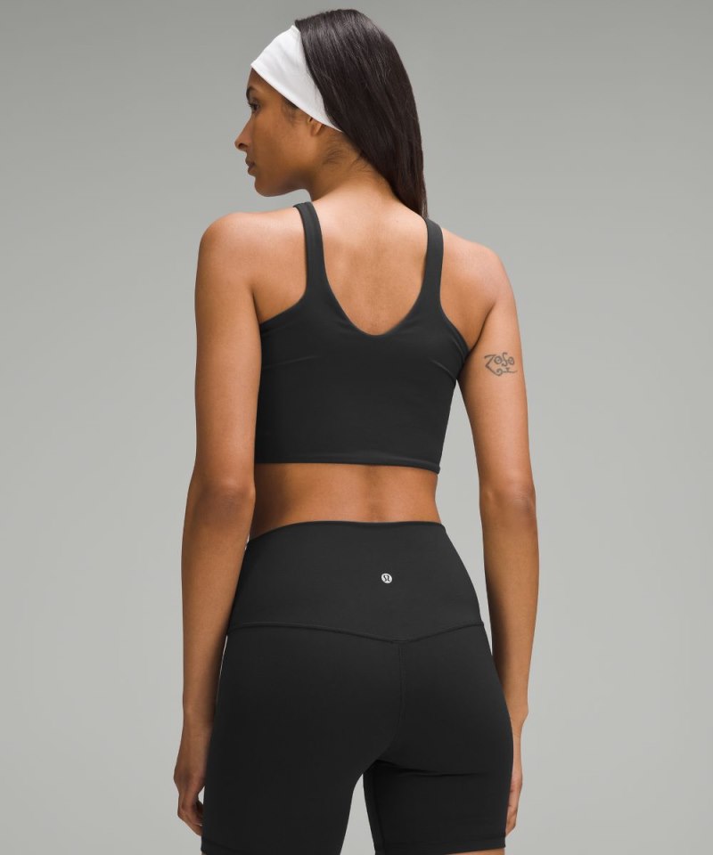 Lululemon Bend This V and Racer Bra *Light Support, A-C Cups Black Online Outlet Sale