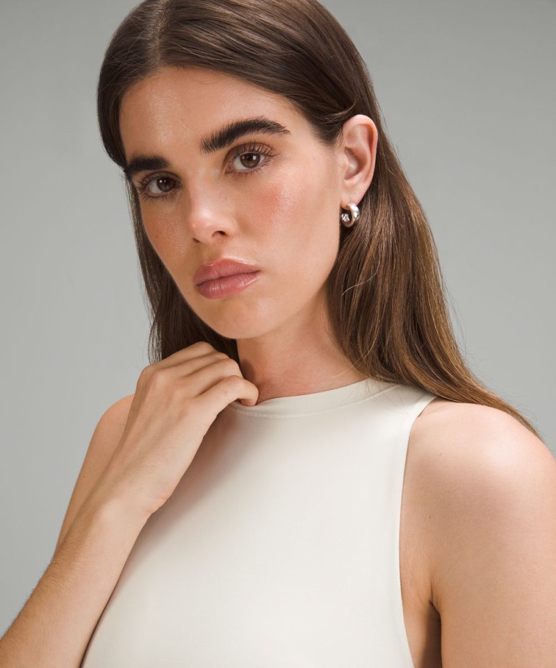 Lululemon Wundermost Ultra-Soft Nulu High-Neck Sleeveless Bodysuit Bone Online Outlet Sale