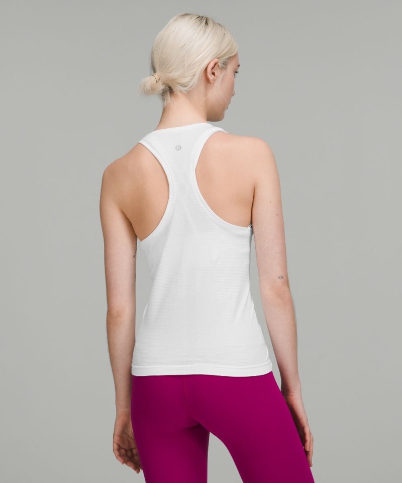 Lululemon Swiftly Tech High-Neck Tank Top 2.0 *Race Length White / White Online Outlet Sale