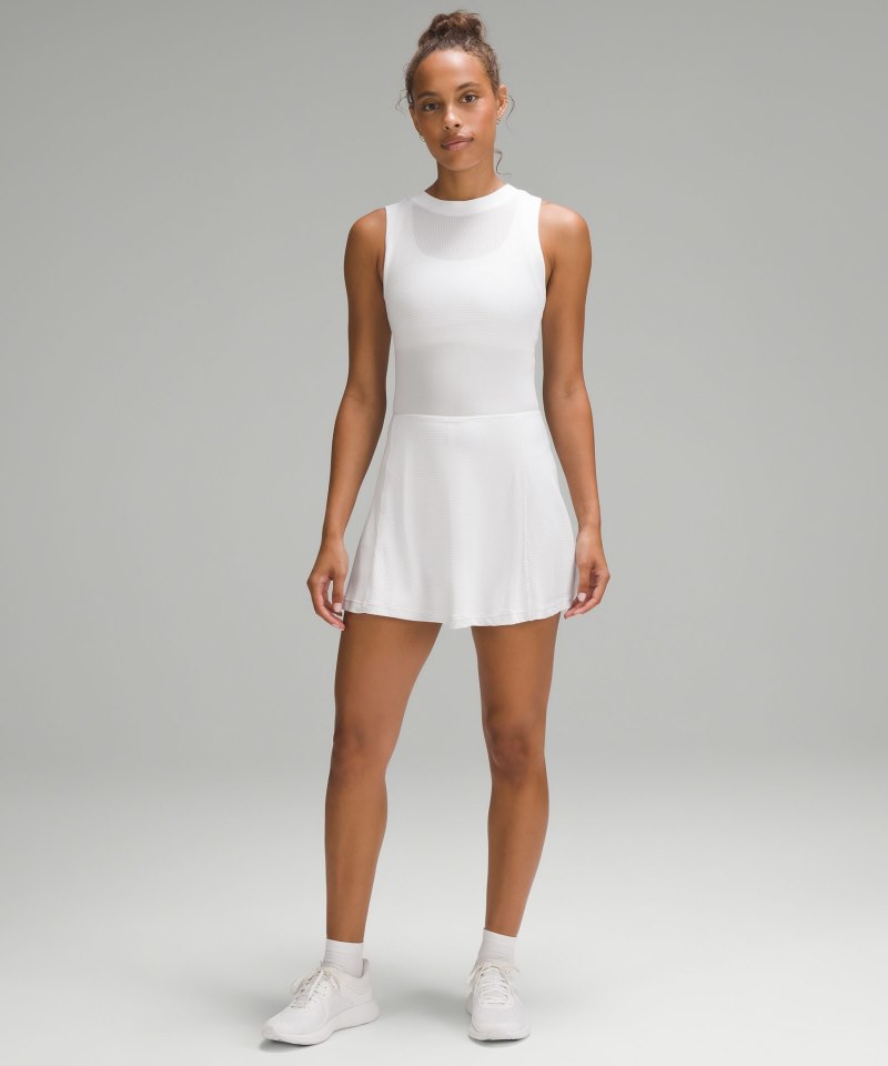 Lululemon Swiftly Tech Cross-Back Dress *Tennis White / White Online Outlet Sale