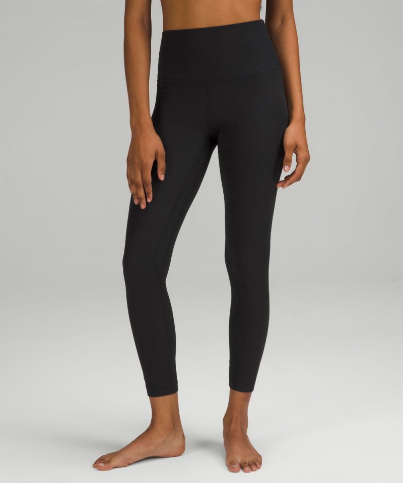 Lululemon lululemon Align™ High-Rise Ribbed Pant 25" Black Online Outlet Sale