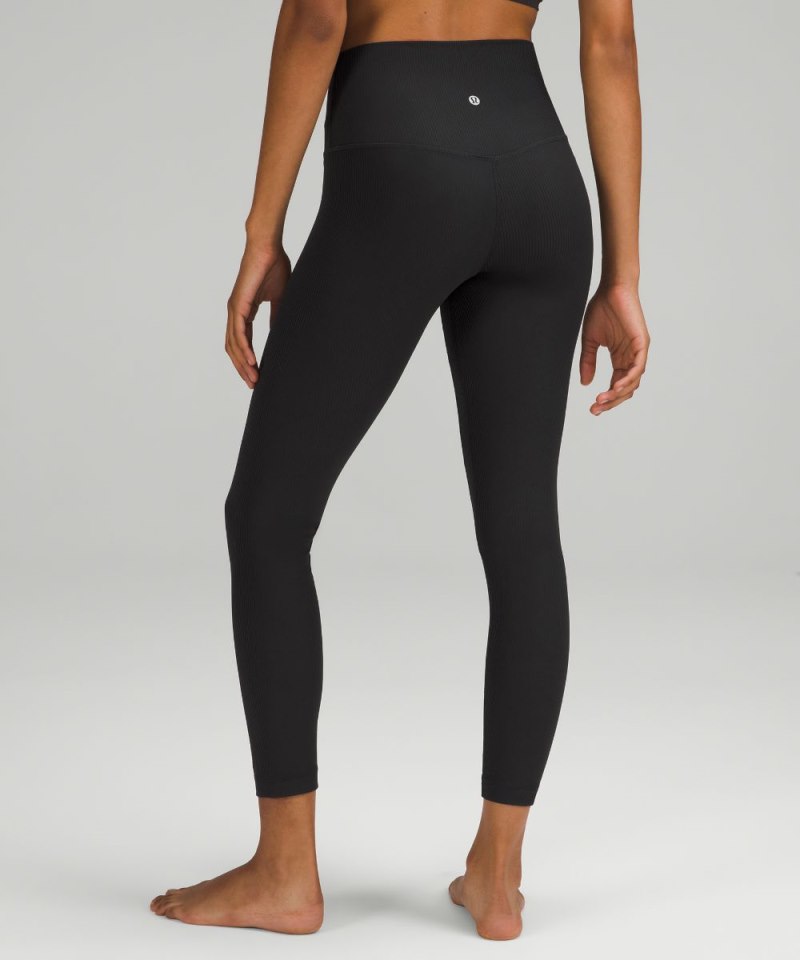 Lululemon lululemon Align™ High-Rise Ribbed Pant 25" Black Online Outlet Sale