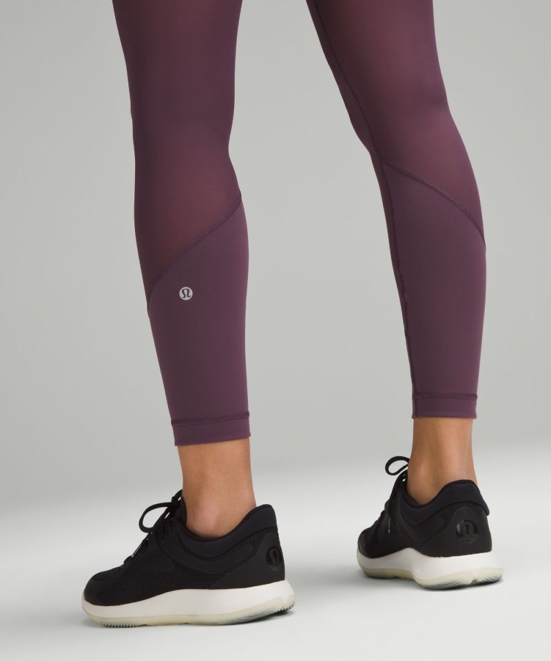 Lululemon Wunder Train Mesh High-Rise Tight 25" Grape Thistle Online Outlet Sale