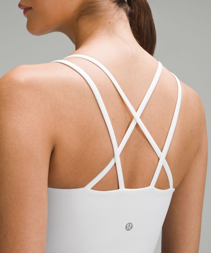 Lululemon Like a Cloud Longline Bra *Light Support, B / C Cup White Online Outlet Sale