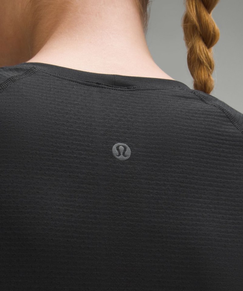 Lululemon Swiftly Tech Short-Sleeve Shirt 2.0 *Waist Length Black / Black (not available) Online Outlet Sale