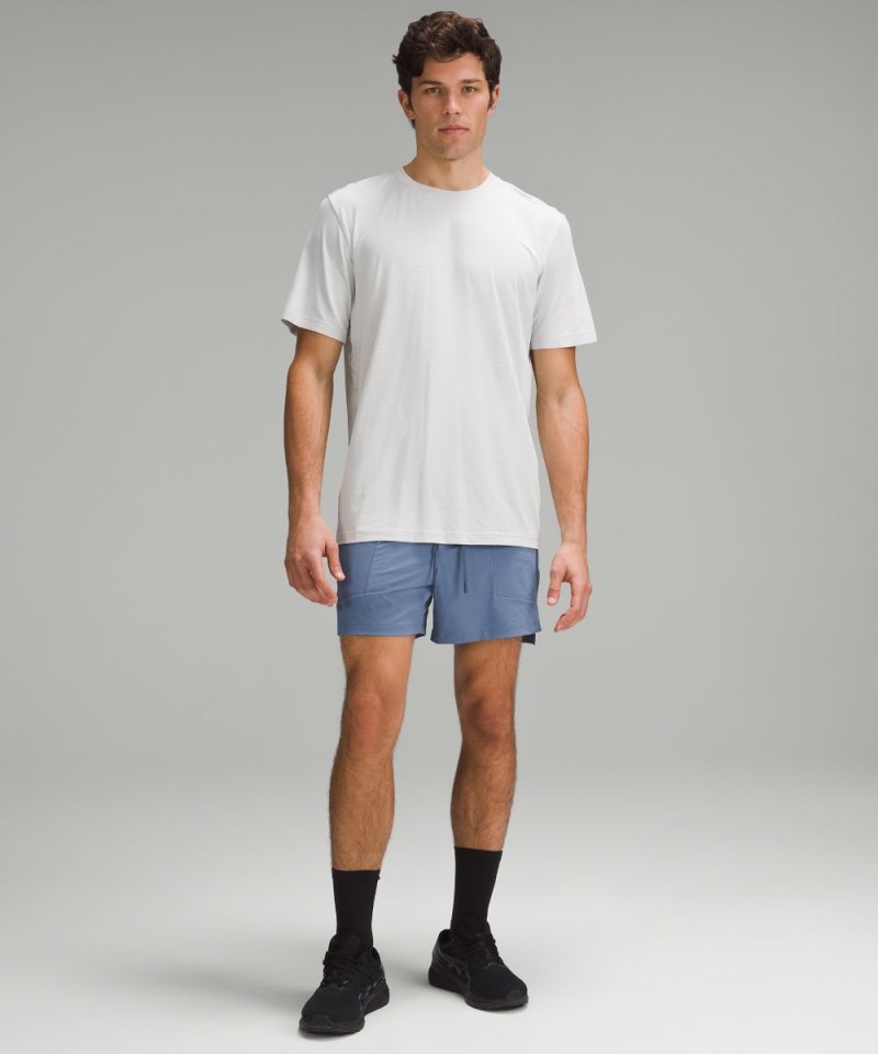 Lululemon License to Train Linerless Short 5" Oasis Blue Online Outlet Sale
