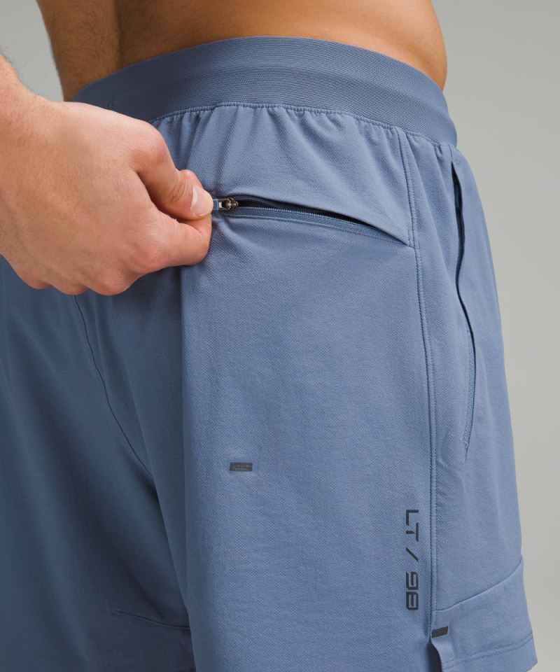 Lululemon License to Train Linerless Short 5" Oasis Blue Online Outlet Sale