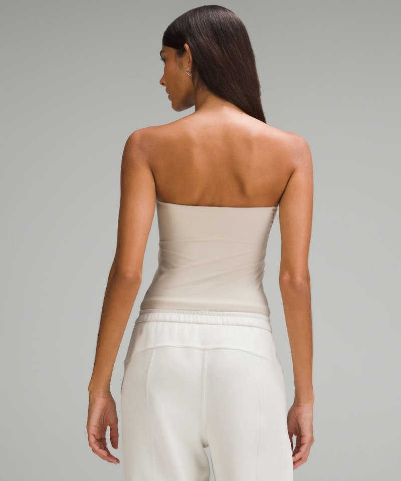 Lululemon Wundermost Ultra-Soft Nulu Tube Top Mojave Tan Online Outlet Sale