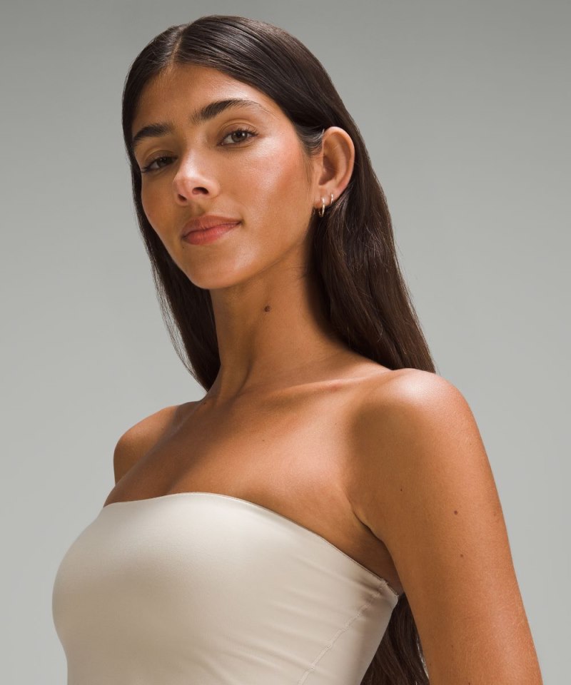 Lululemon Wundermost Ultra-Soft Nulu Tube Top Mojave Tan Online Outlet Sale