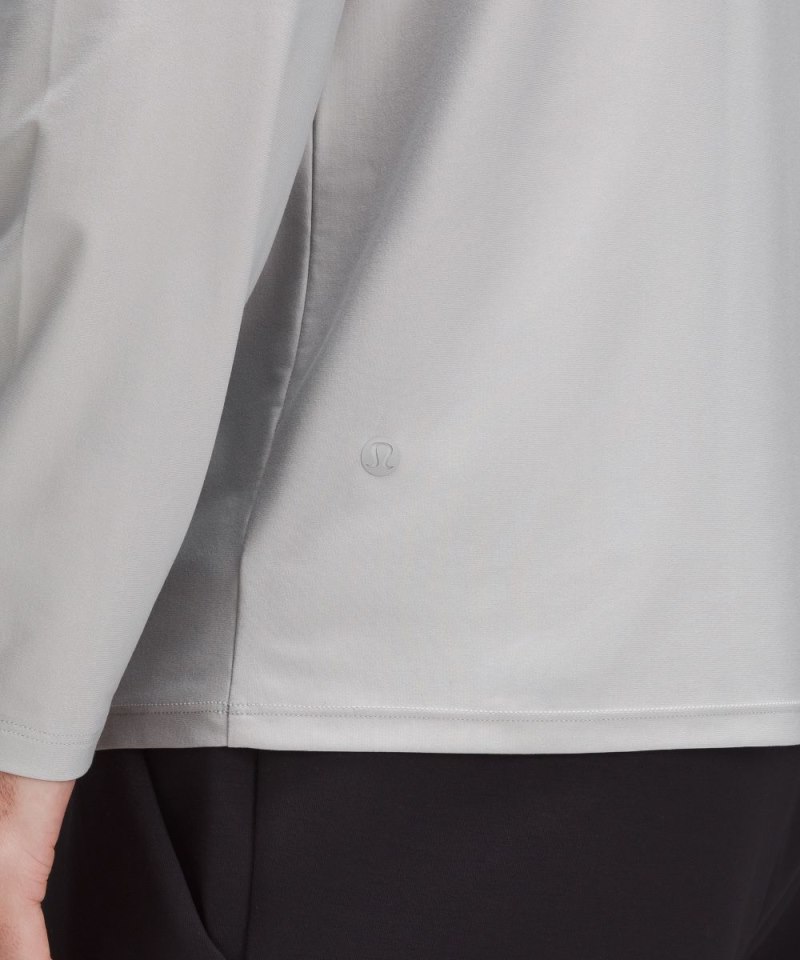 Lululemon Ultra-Soft Nulu Long-Sleeve Shirt Silver Drop Online Outlet Sale