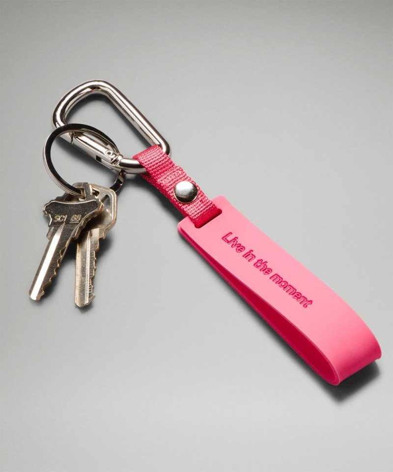 Lululemon Silicone Keychain Sakura Pink / Washed Mauve Online Outlet Sale