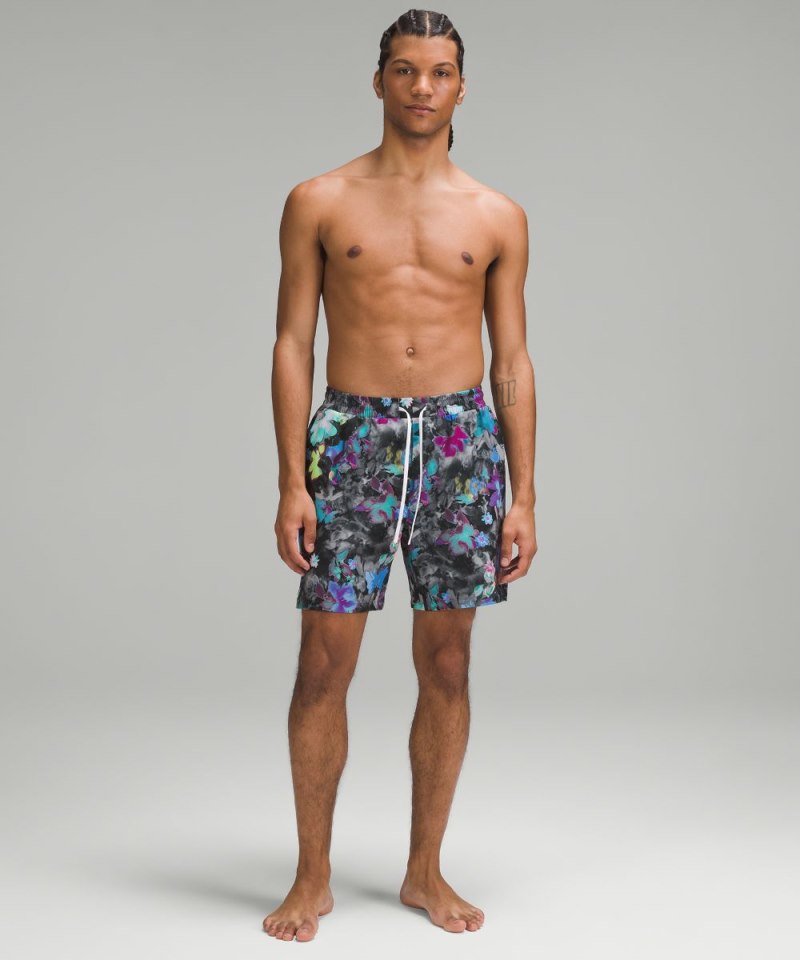 Lululemon Pool Short 7" *Lined Floral Freestyle Black Multi Online Outlet Sale