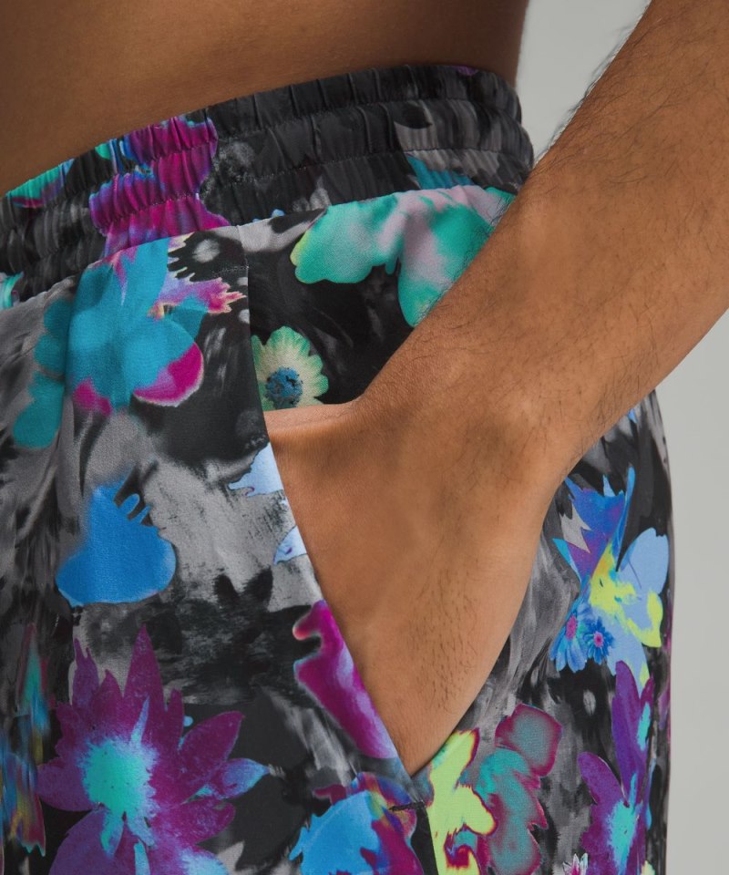 Lululemon Pool Short 7" *Lined Floral Freestyle Black Multi Online Outlet Sale