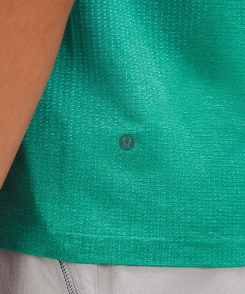 Lululemon Metal Vent Tech Short-Sleeve Shirt *Updated Fit Kayak Blue Light / Cascadia Green Online Outlet Sale