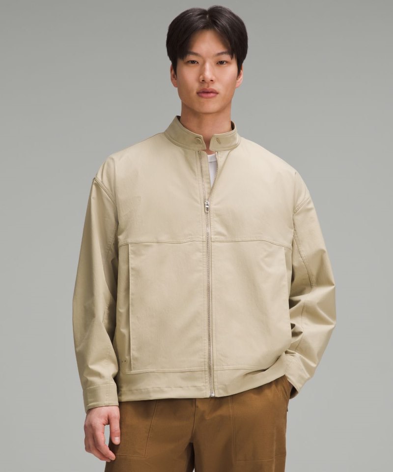 Lululemon Smooth Twill Full-Zip Jacket Compass Khaki Online Outlet Sale