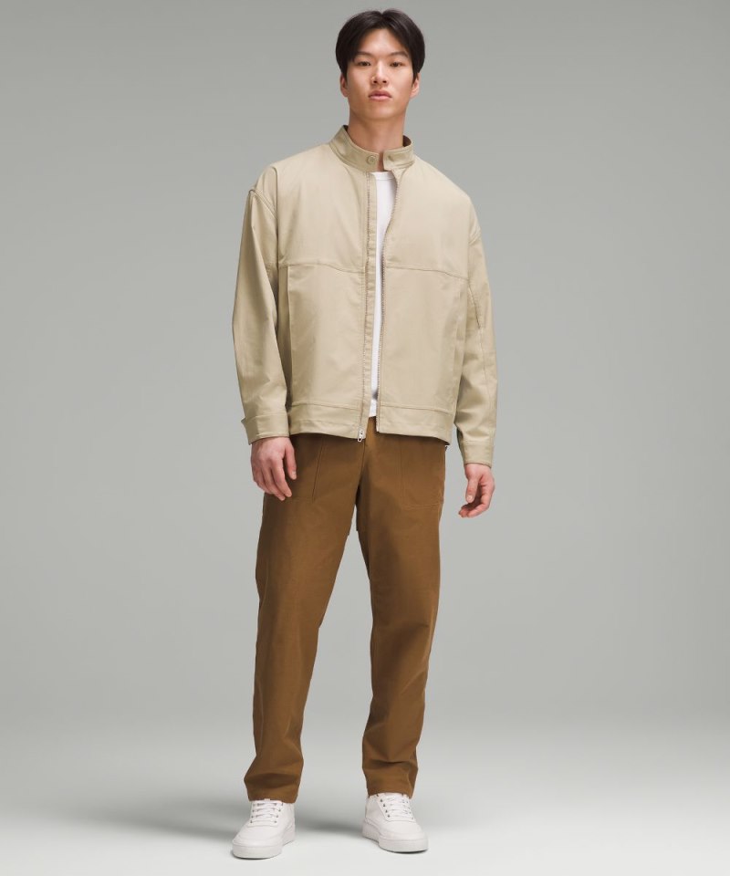 Lululemon Smooth Twill Full-Zip Jacket Compass Khaki Online Outlet Sale